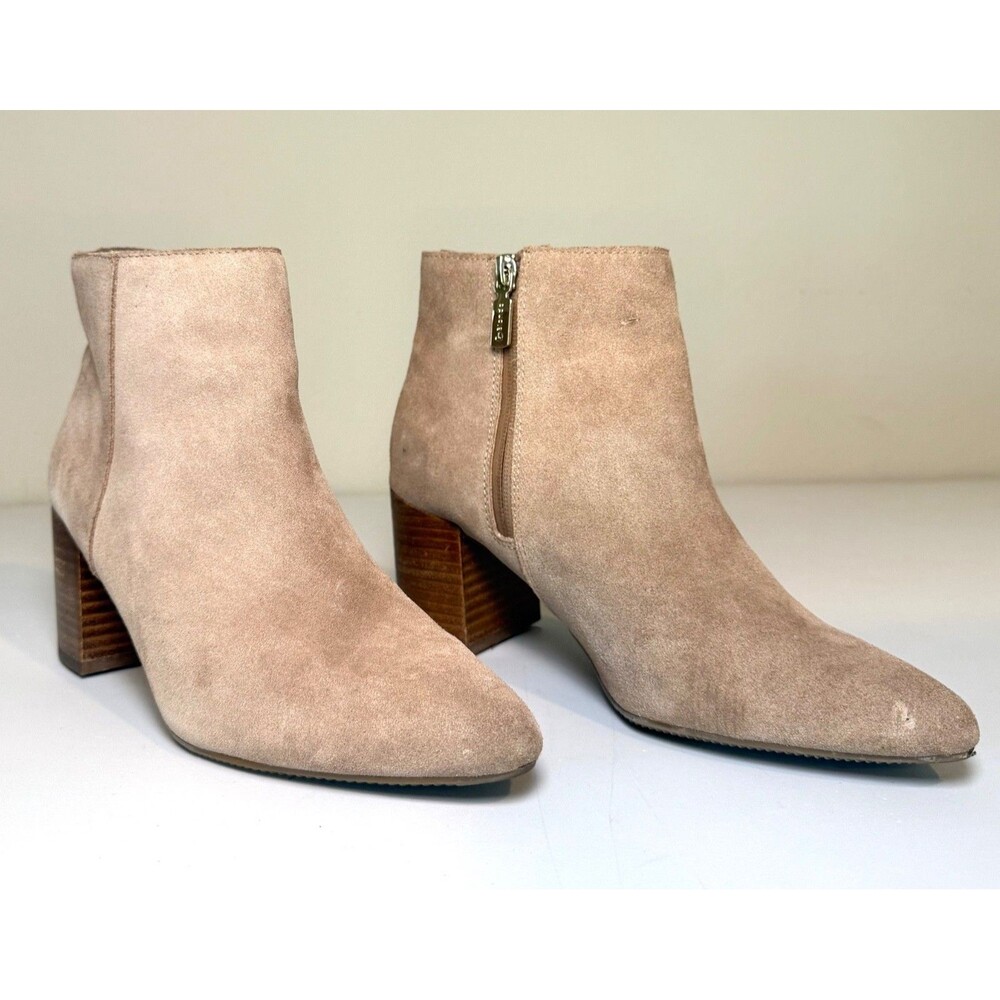 Blondo Women's Tasel Waterproof Ankle Bootie US 7.5 Tan Suede